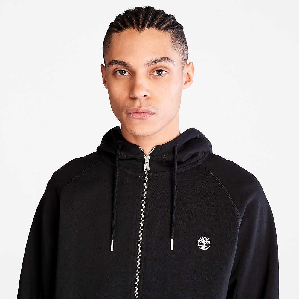 Black Men's Timberland Exeter River Hoodie | Israel-5903264