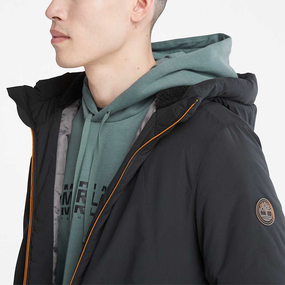 Black Men's Timberland Insulated Parka Jackets | Israel-7035126