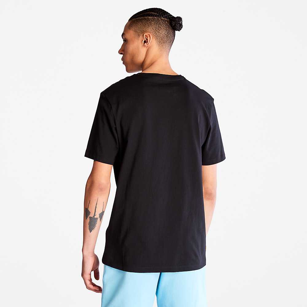 Black Men's Timberland Kennebec River T Shirts | Israel-9812706