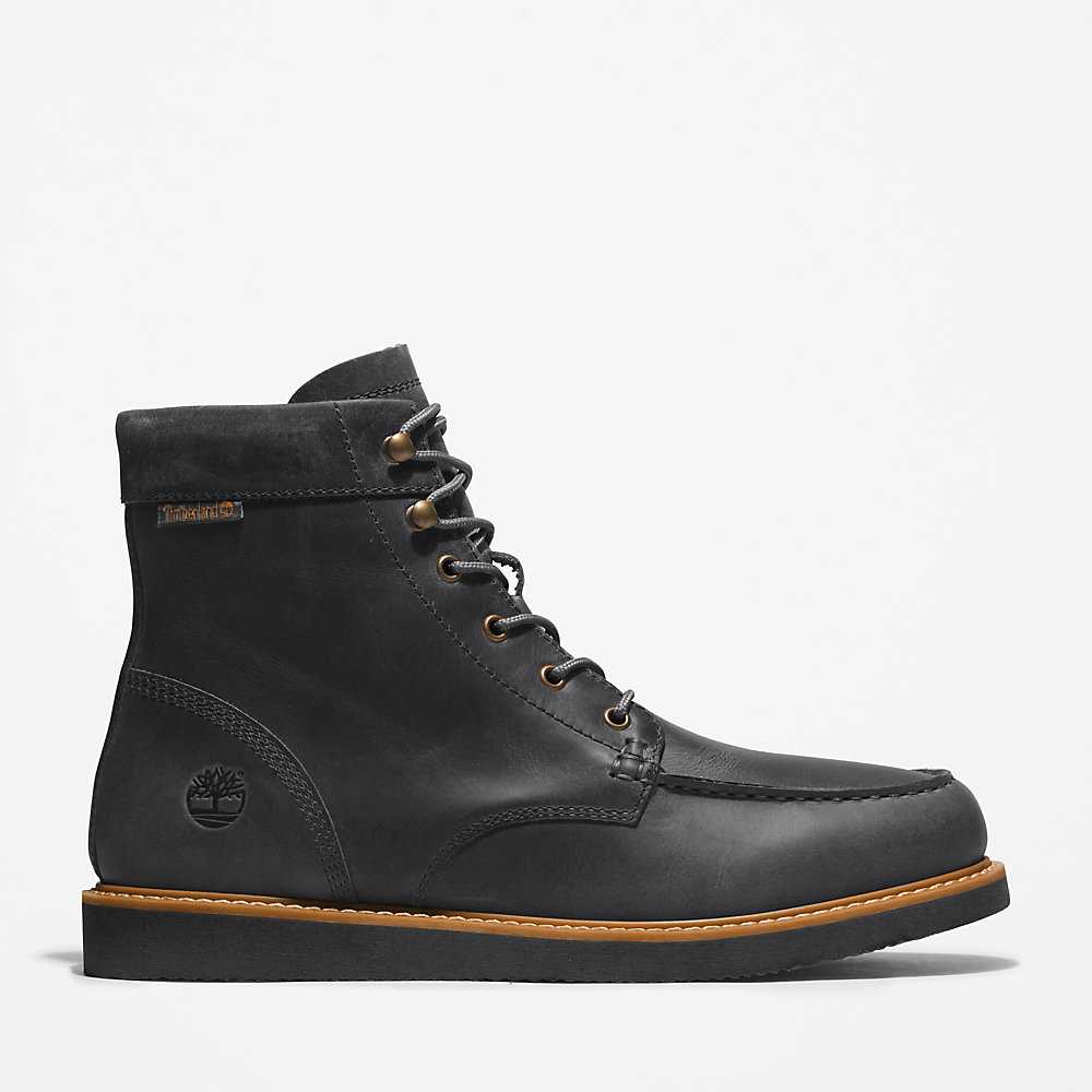 Black Men\'s Timberland Newmarket II Waterproof Boots | Israel-8732604