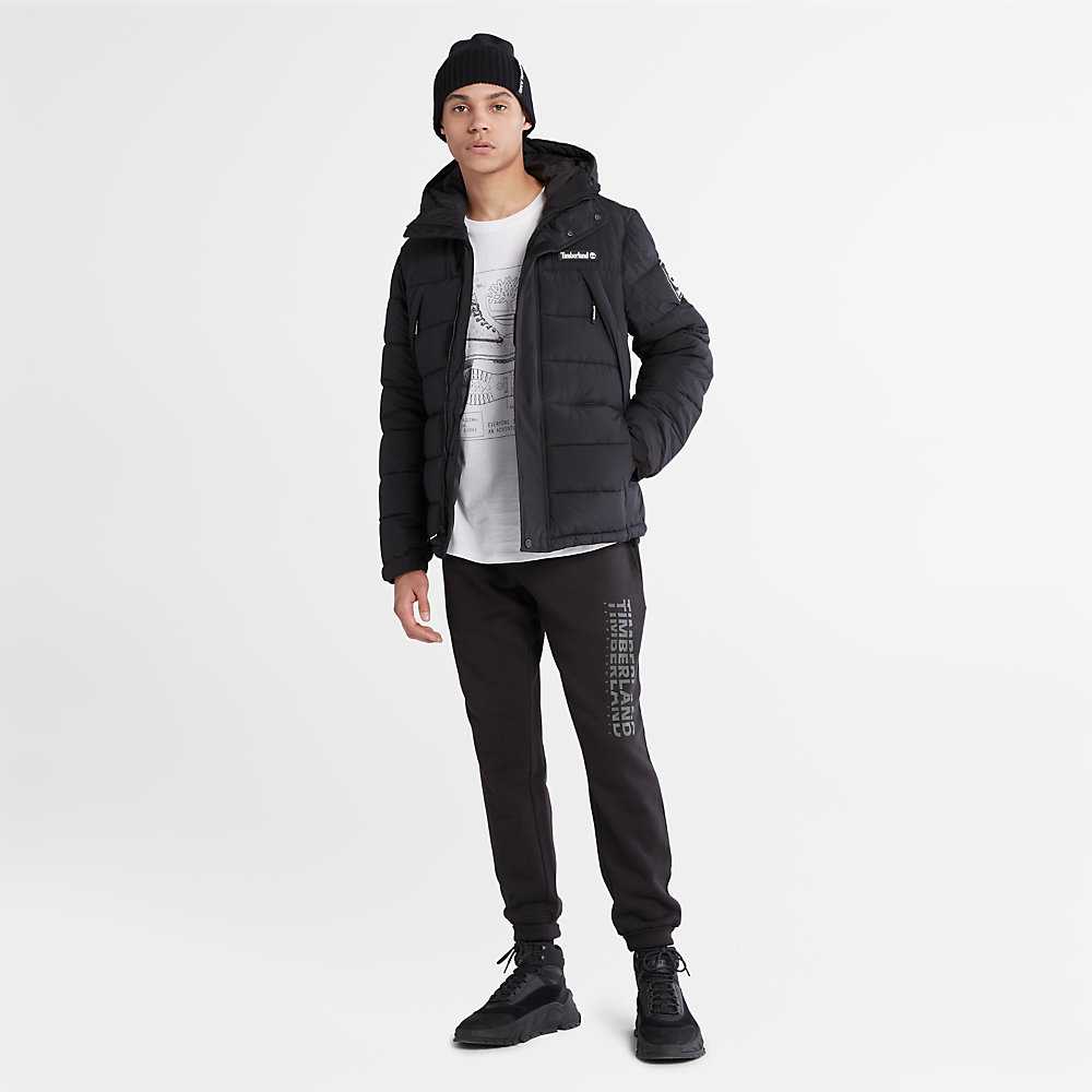 Black Men's Timberland Outdoor Archive Down Jackets | Israel-4013625