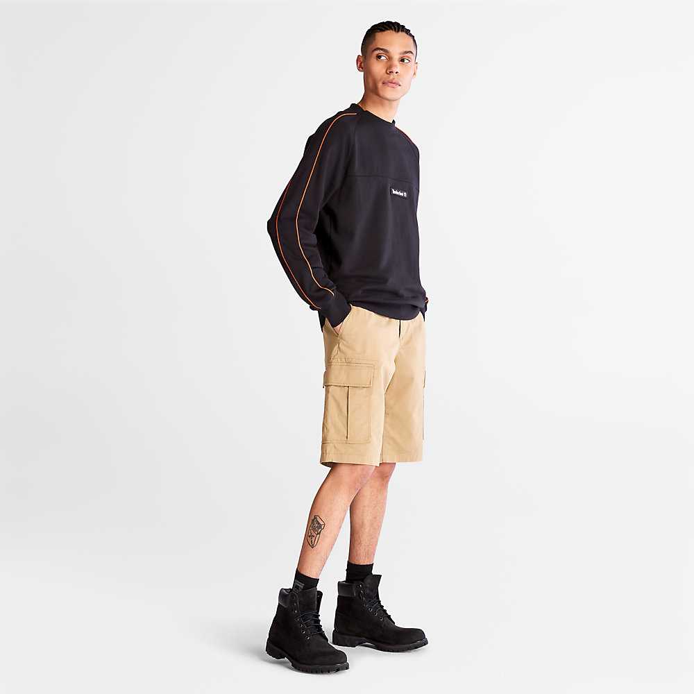 Black Men's Timberland Outdoor Archive Sweatshirt | Israel-5984021