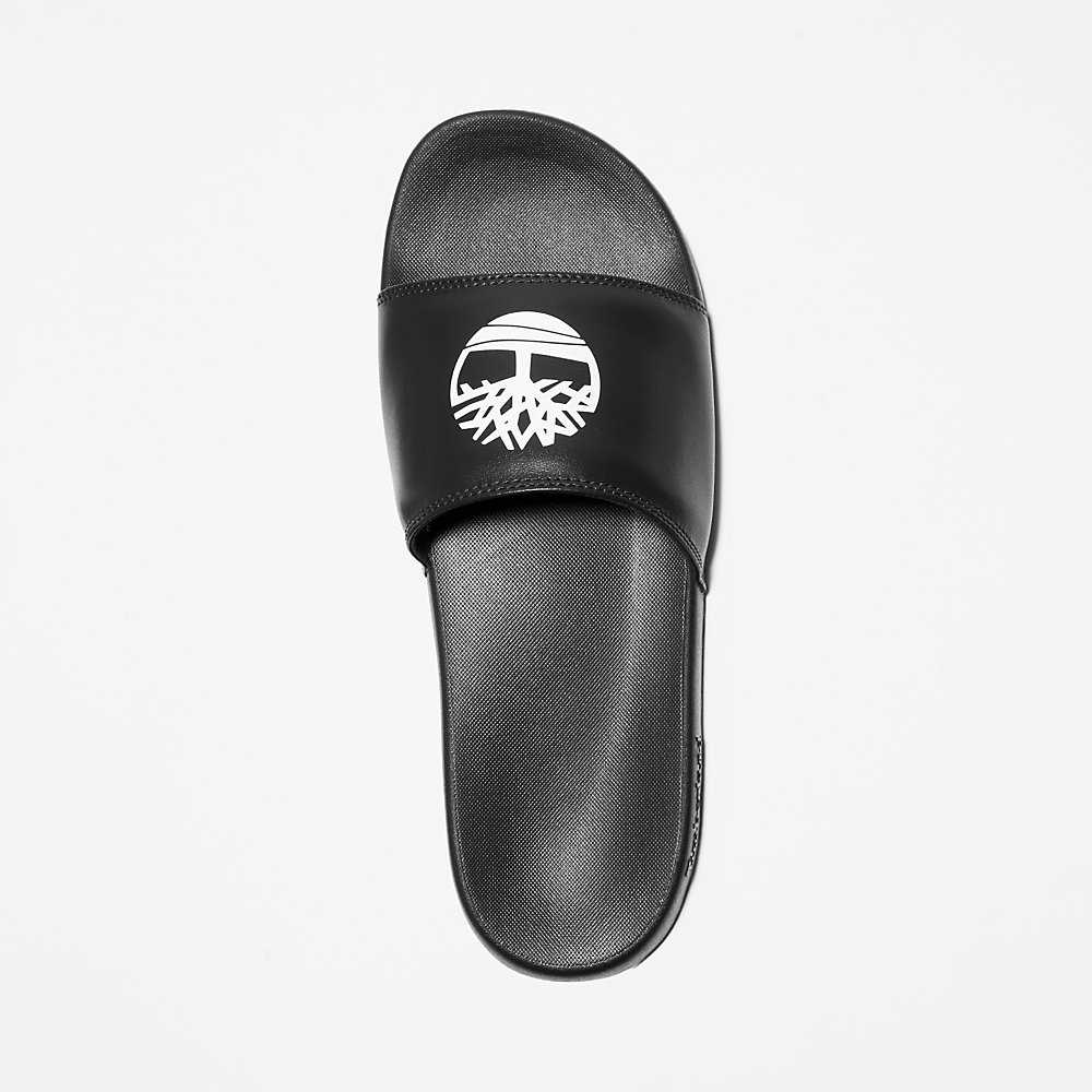 Black Men's Timberland Playa Slides | Israel-6815723