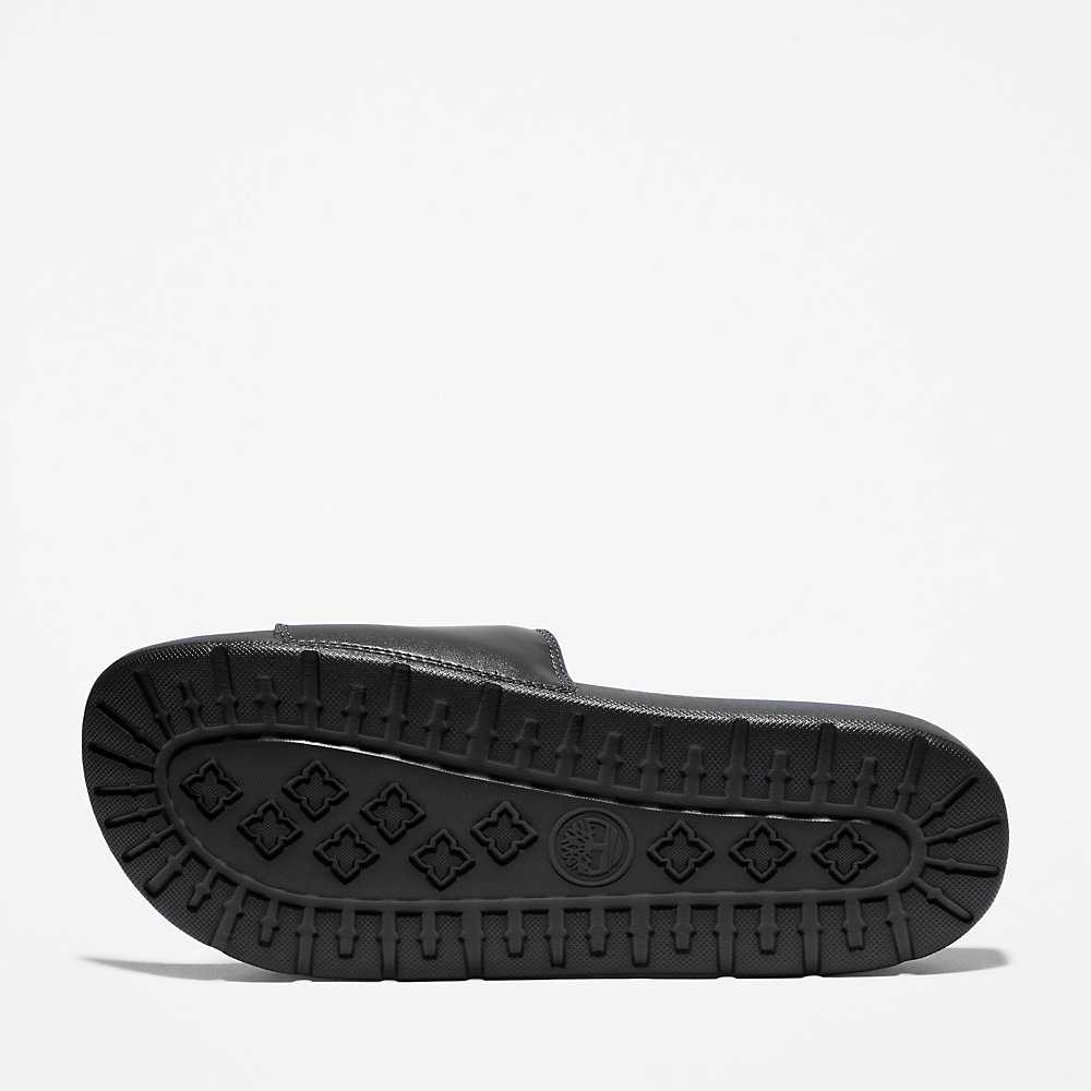 Black Men's Timberland Playa Slides | Israel-6815723