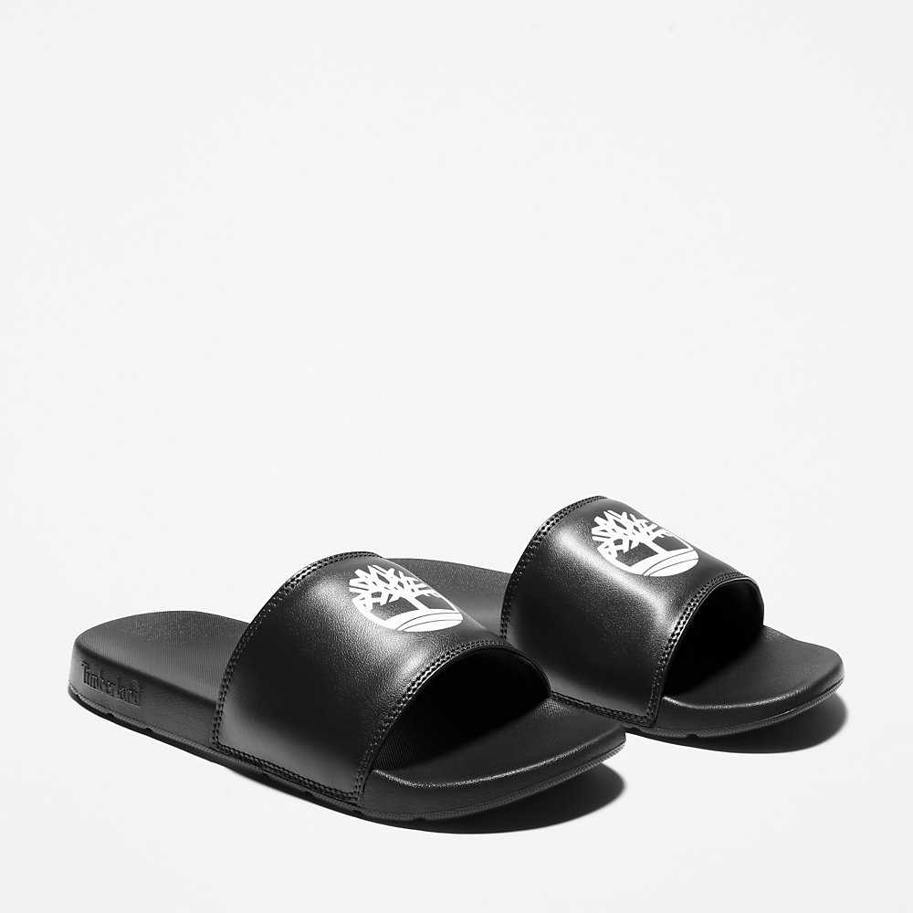 Black Men's Timberland Playa Slides | Israel-6815723