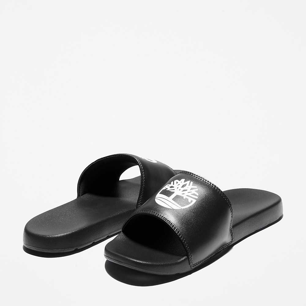 Black Men's Timberland Playa Slides | Israel-6815723