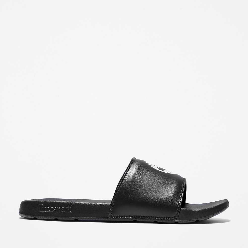 Black Men\'s Timberland Playa Slides | Israel-6815723