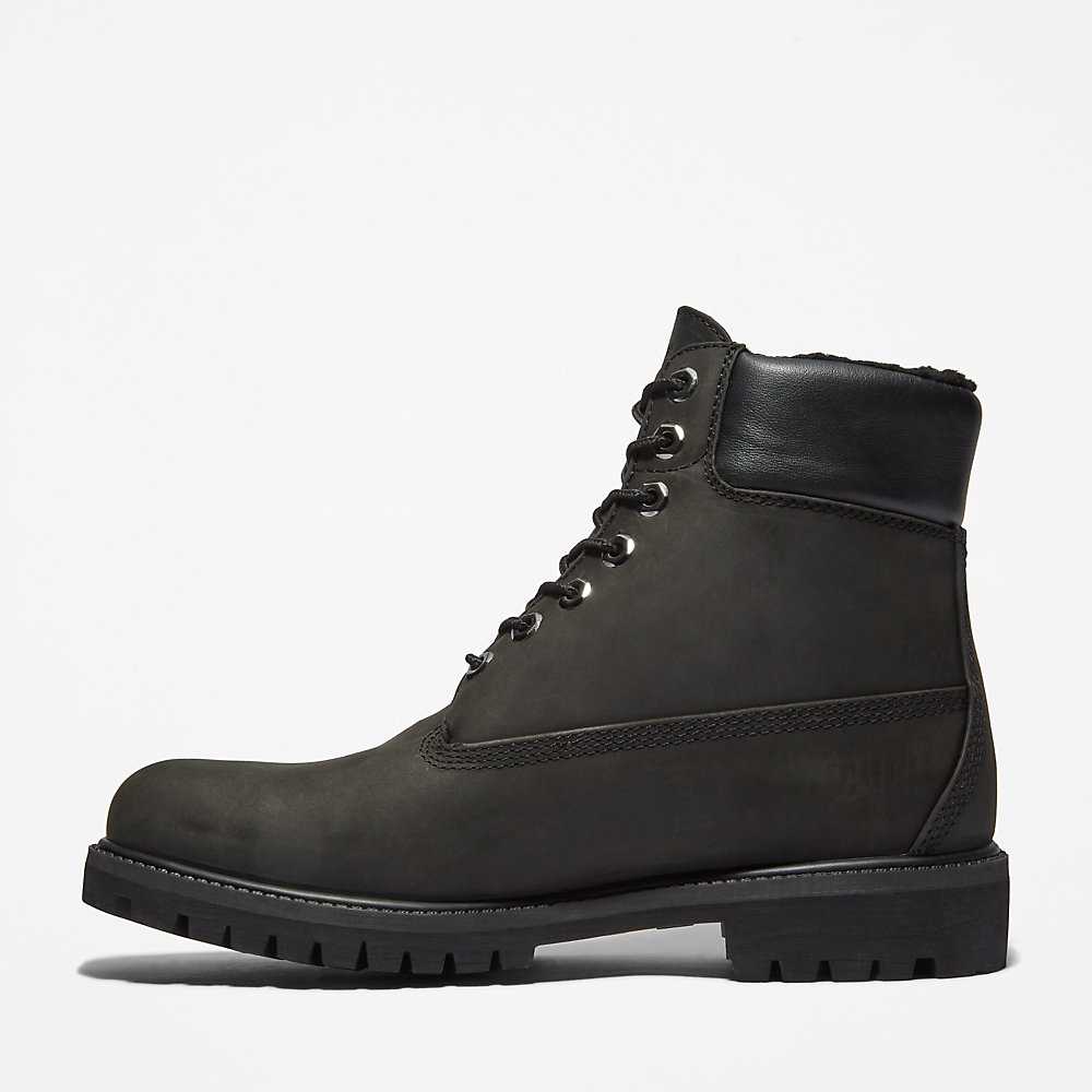 Black Men's Timberland Premium® 6 Inch Winter Boots | Israel-3507462