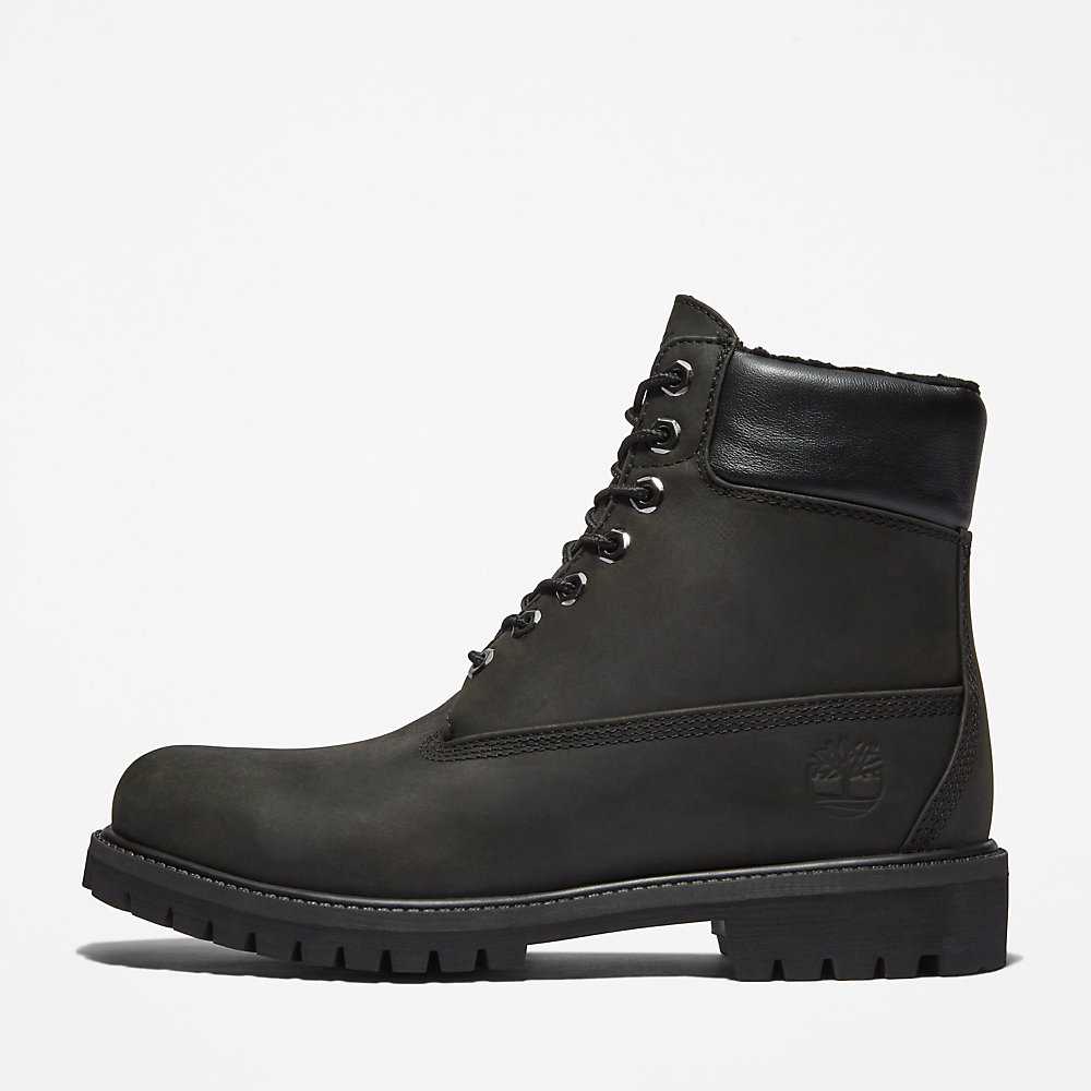 Black Men's Timberland Premium® 6 Inch Winter Boots | Israel-3507462