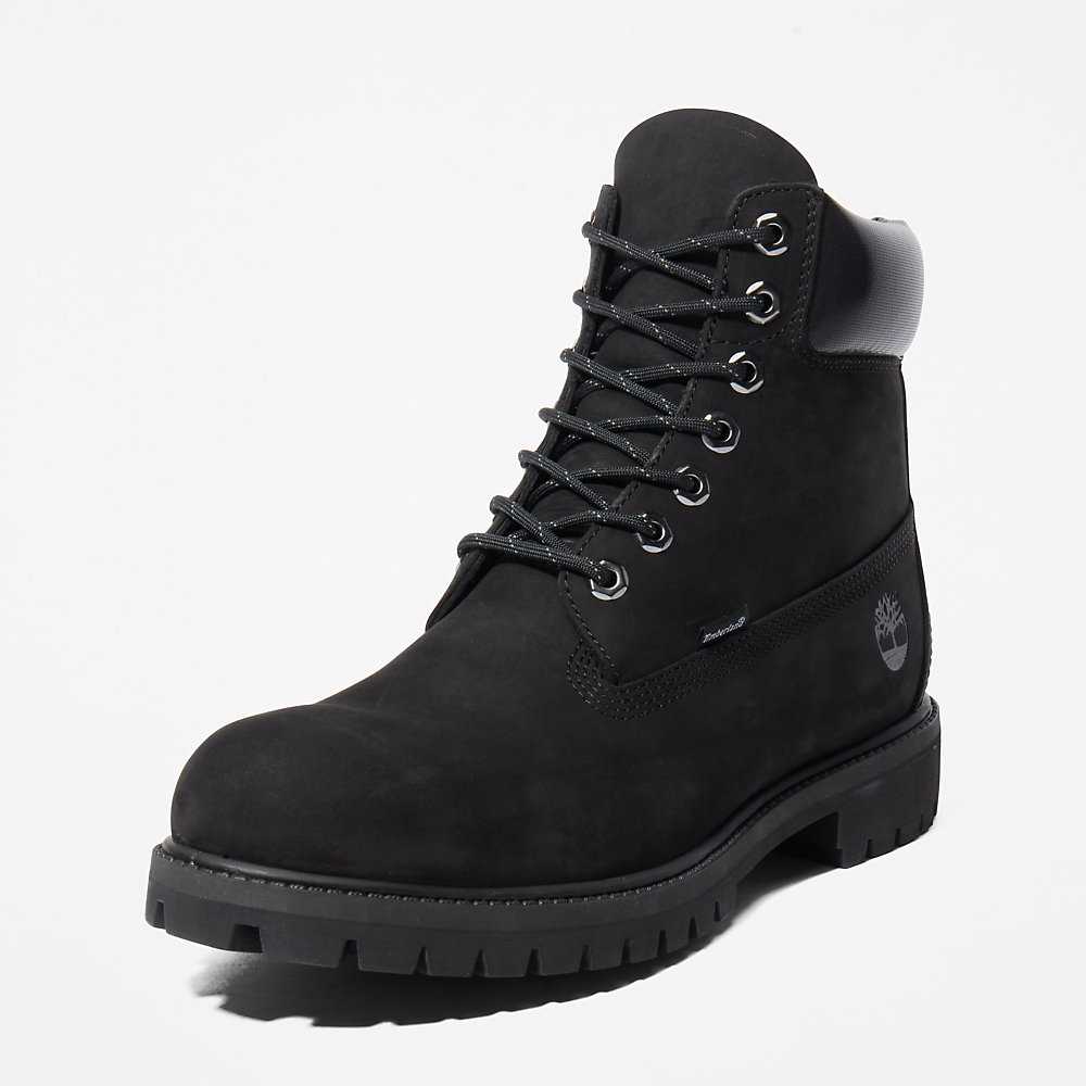 Black Men's Timberland Premium® 6 Inch Waterproof Boots | Israel-5013962