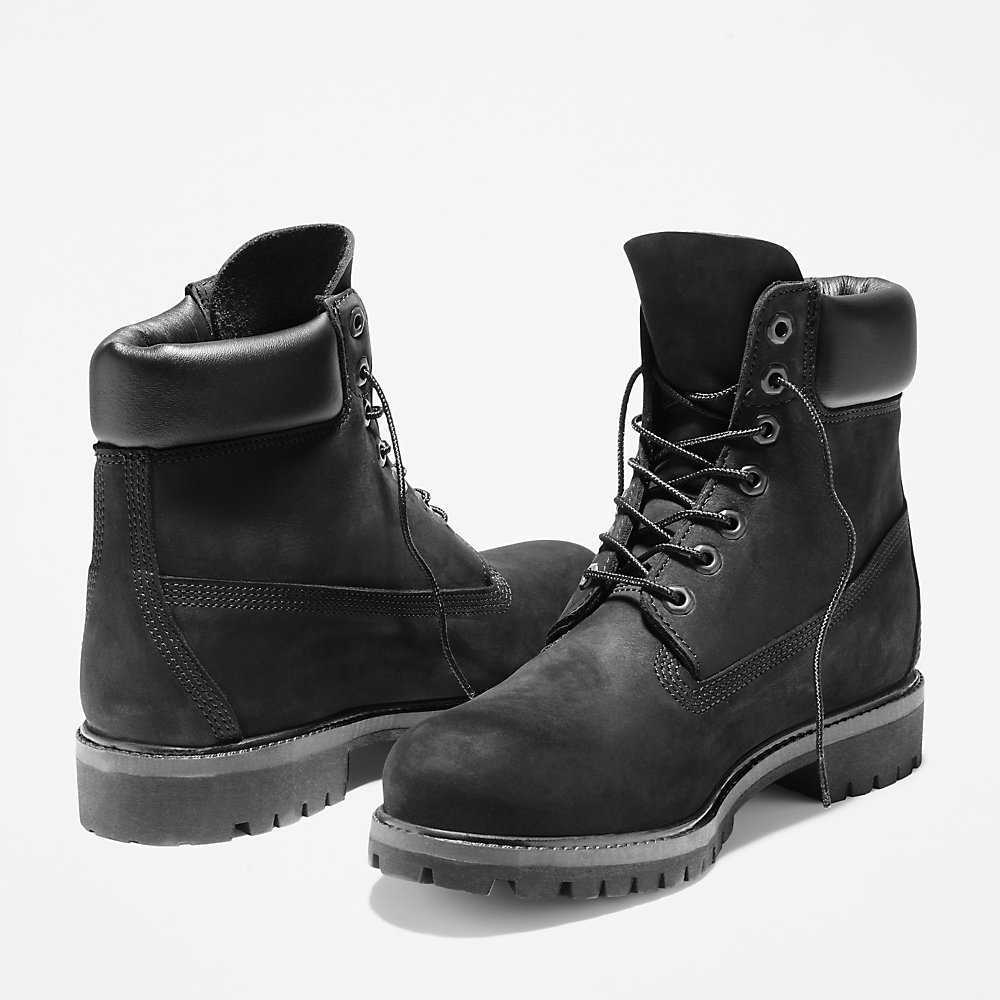 Black Men's Timberland Premium® 6 Inch Waterproof Boots | Israel-6879425