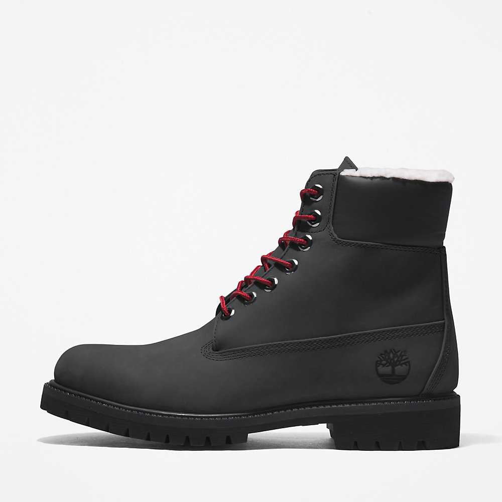 Black Men's Timberland Premium® 6 Inch Winter Boots | Israel-9864203