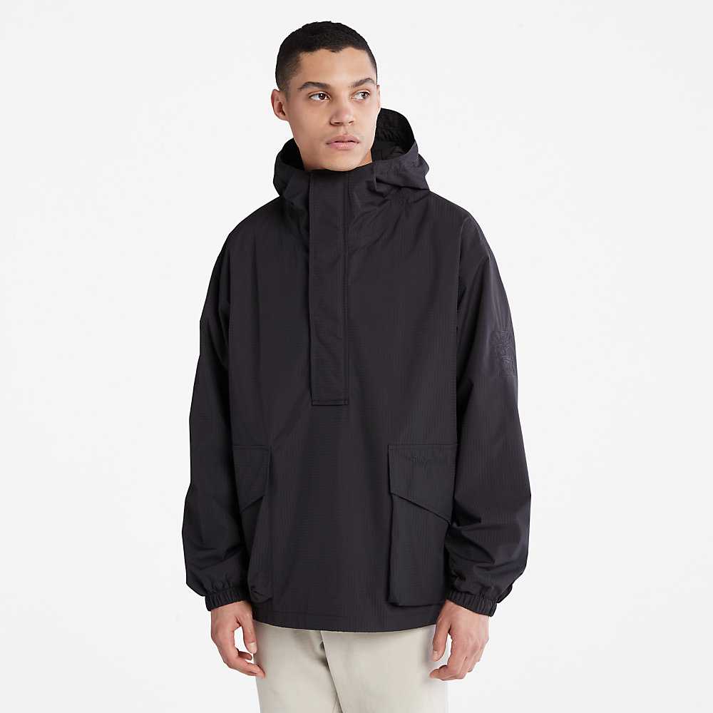 Black Men\'s Timberland Stow-and-Go Windbreaker | Israel-6547821