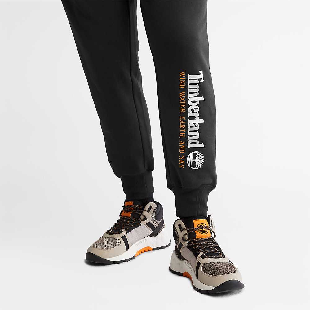 Black Men's Timberland Wind Water Earth And Sky Sweatpants | Israel-1658342