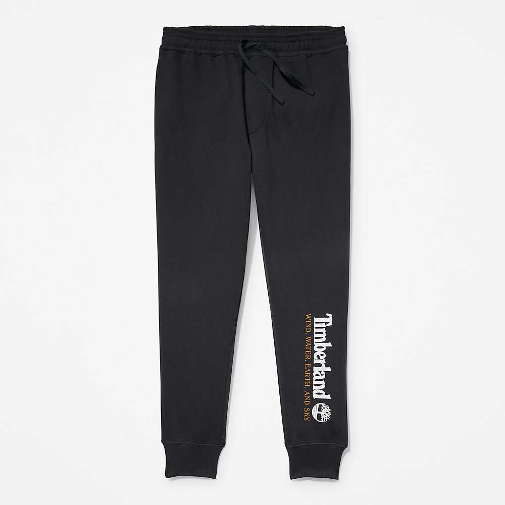 Black Men's Timberland Wind Water Earth And Sky Sweatpants | Israel-1658342