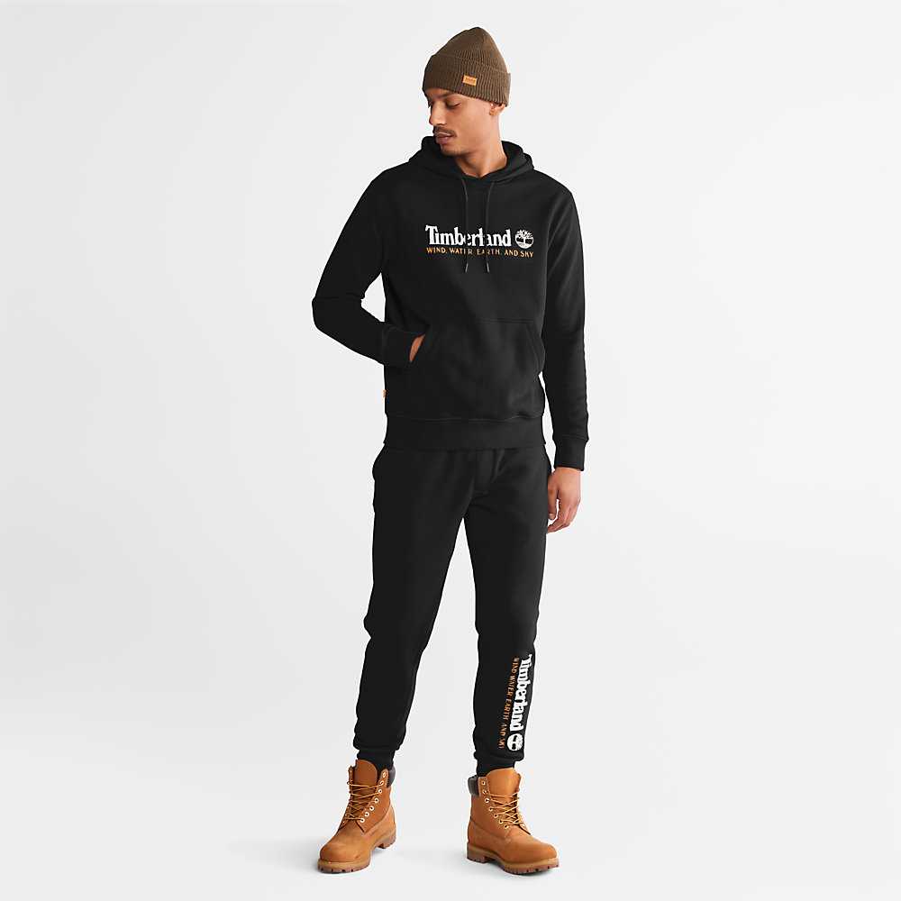 Black Men's Timberland Wind Water Earth And Sky Hoodie | Israel-8312504