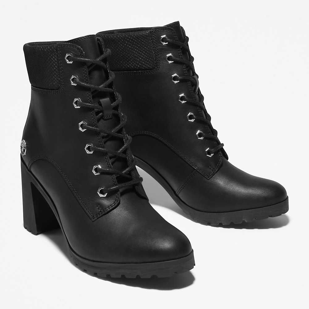 Black Women's Timberland Allington 6 Inch Heeled Boots | Israel-1925087