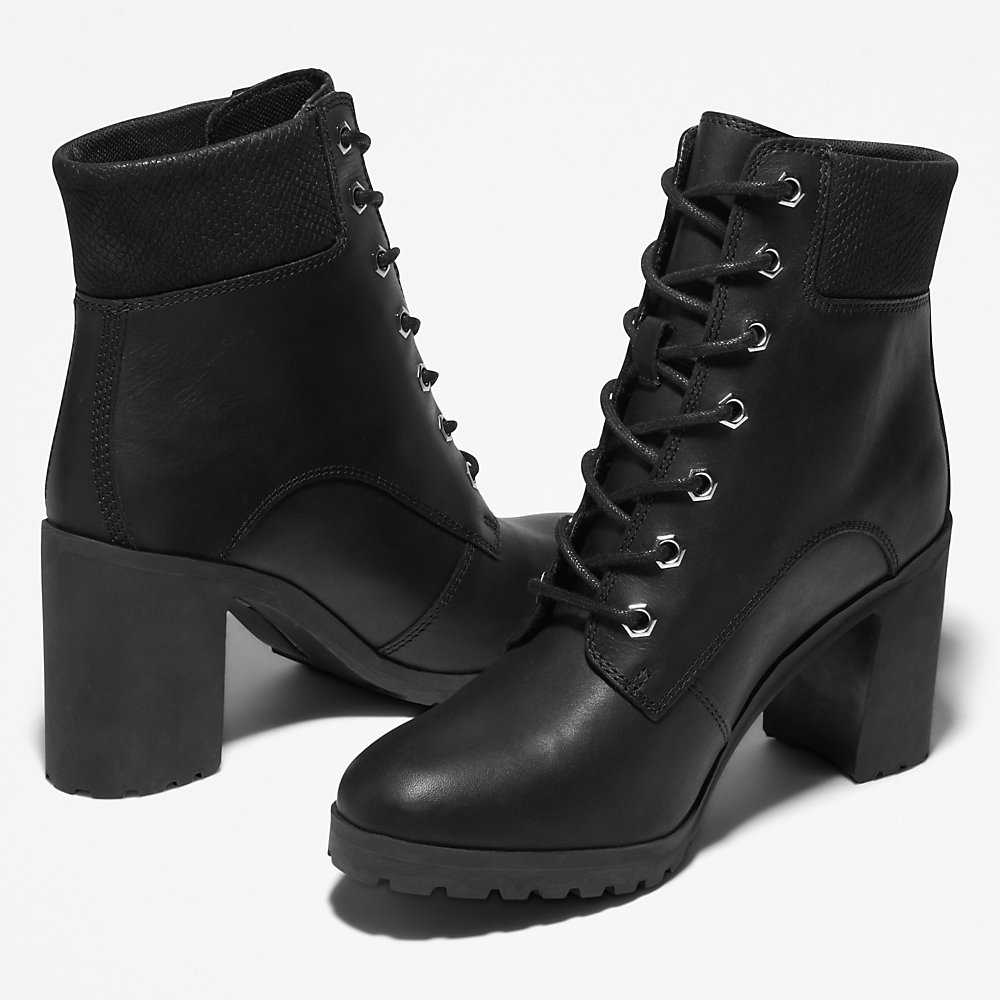 Black Women's Timberland Allington 6 Inch Heeled Boots | Israel-1925087