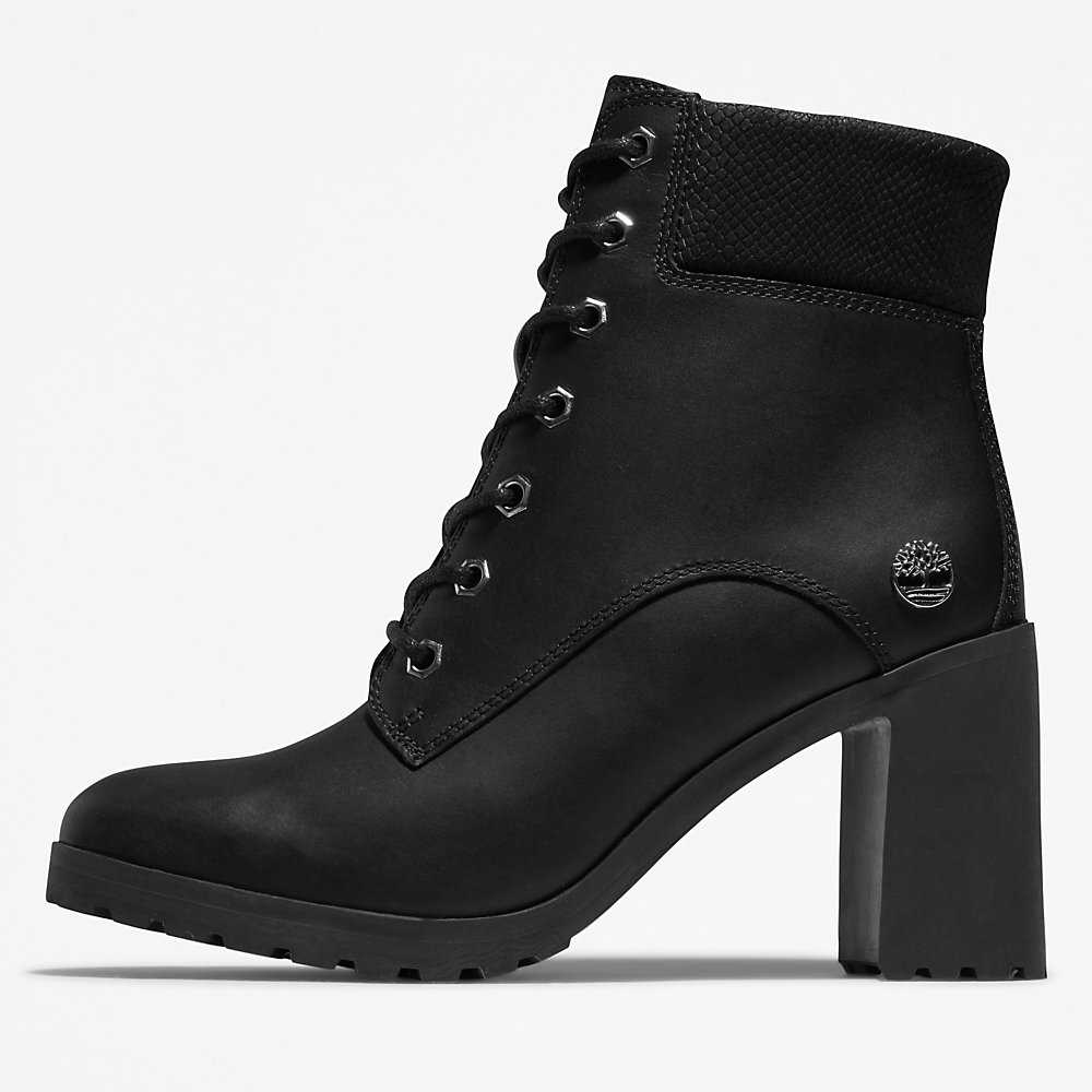 Black Women's Timberland Allington 6 Inch Heeled Boots | Israel-1925087