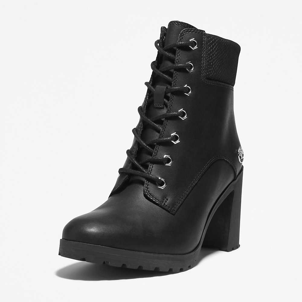 Black Women's Timberland Allington 6 Inch Heeled Boots | Israel-1925087