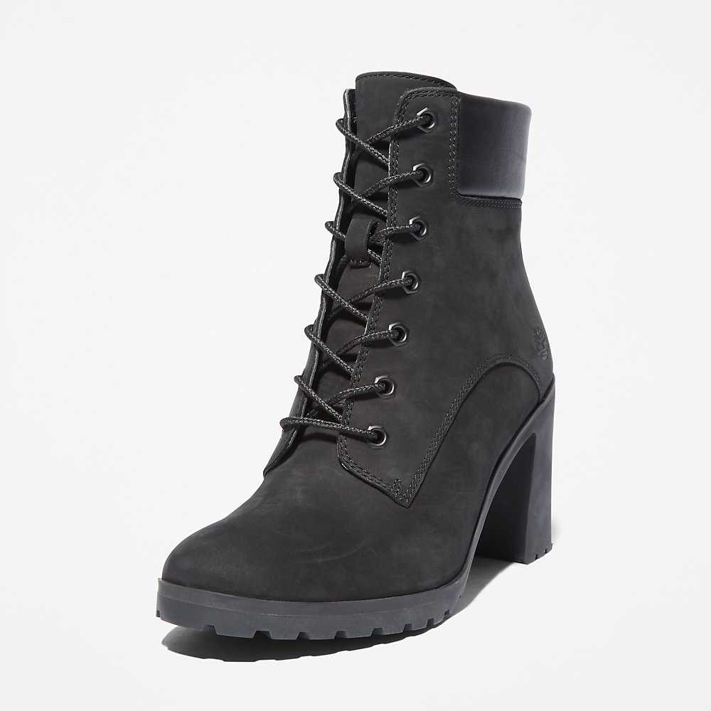 Black Women's Timberland Allington 6 Inch Lace Up Boots | Israel-2571436