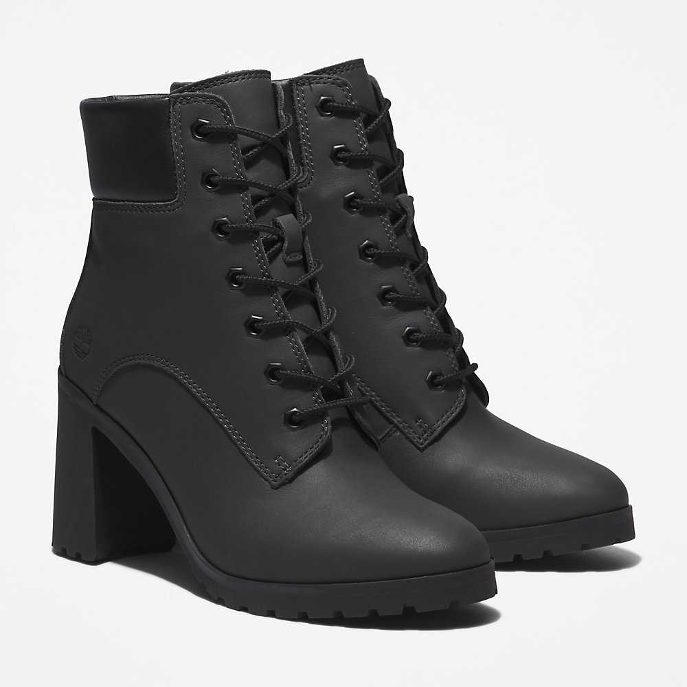 Black Women's Timberland Allington 6 Inch Heeled Boots | Israel-8791025