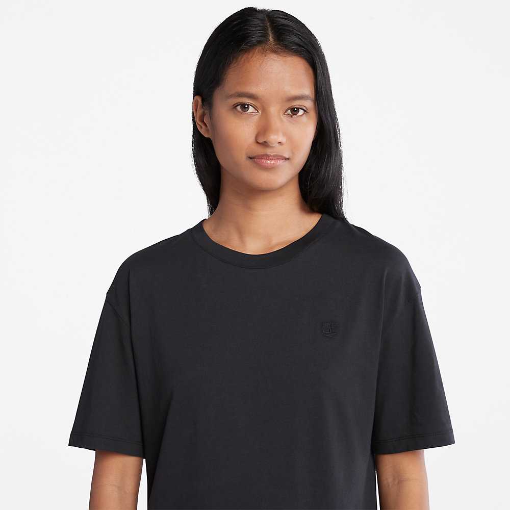 Black Women's Timberland Classic T Shirts | Israel-6879501