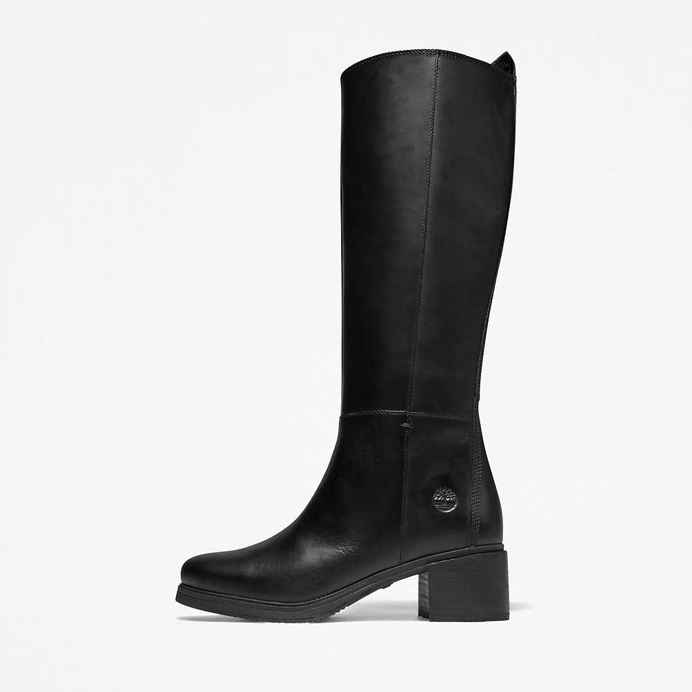 Black Women's Timberland Dalston Vibe Tall Boots | Israel-9630421