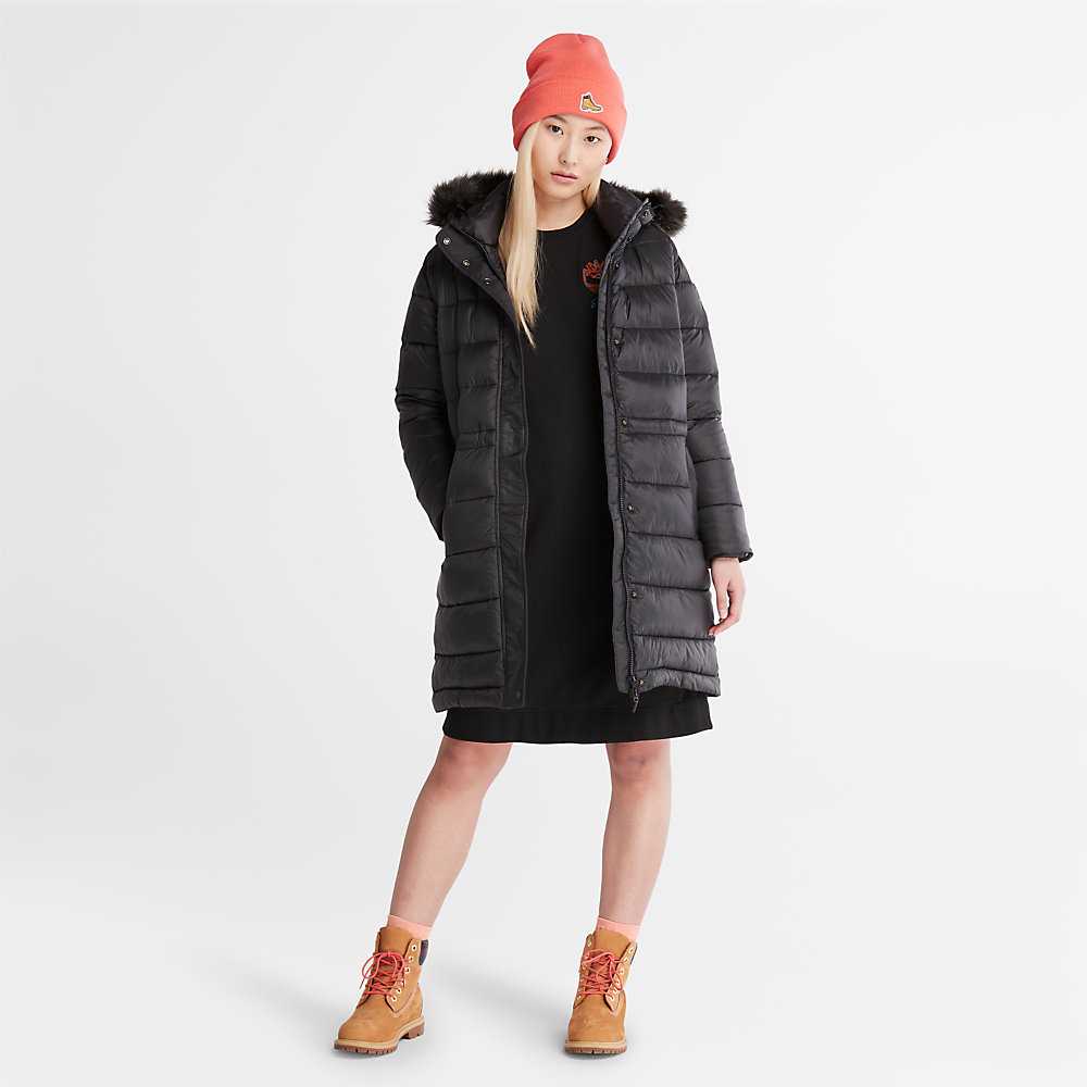 Black Women's Timberland Down-Free Parka Jackets | Israel-4731269