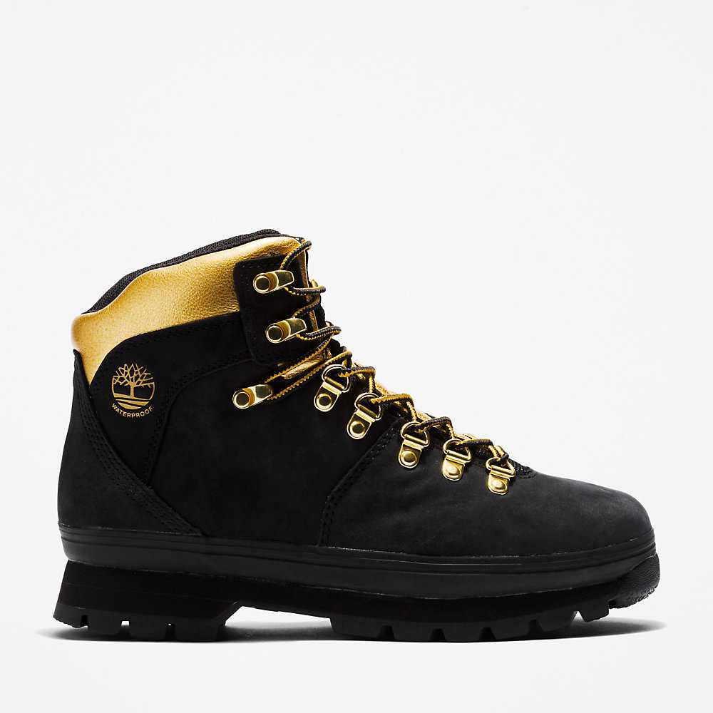 Black Women\'s Timberland Euro Hiker Hiking Boots | Israel-5984126