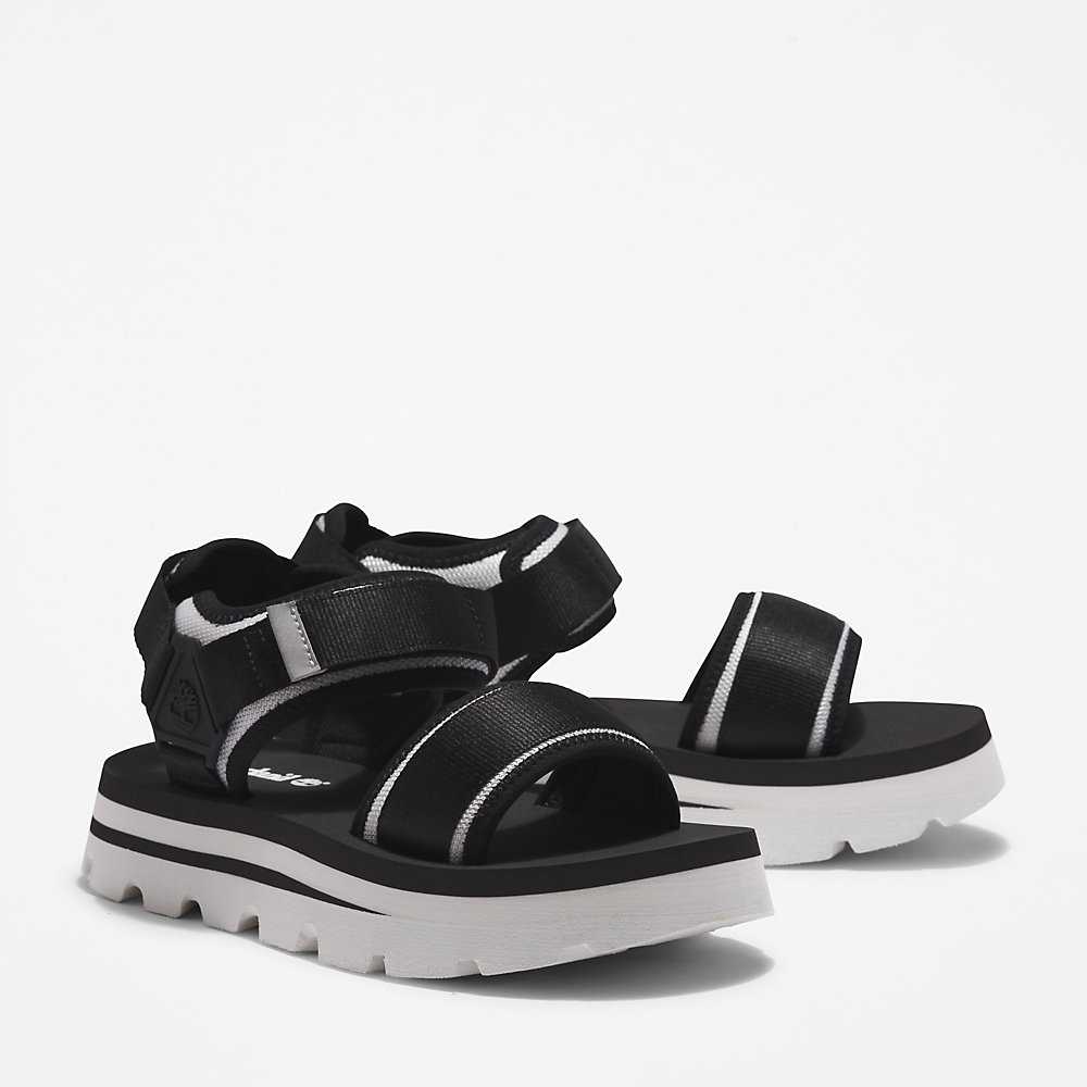 Black Women's Timberland Euro Swift Sandals | Israel-7180643