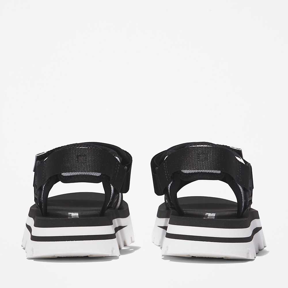 Black Women's Timberland Euro Swift Sandals | Israel-7180643