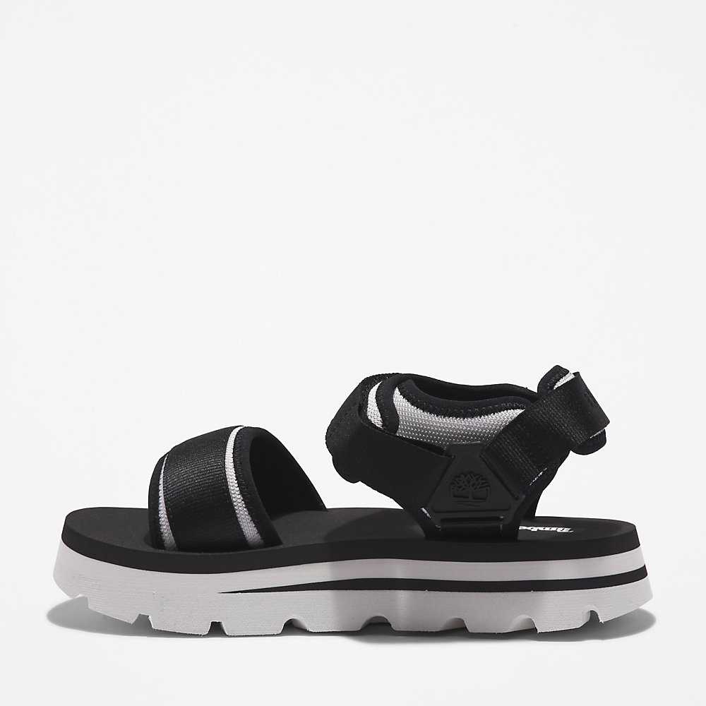 Black Women's Timberland Euro Swift Sandals | Israel-7180643