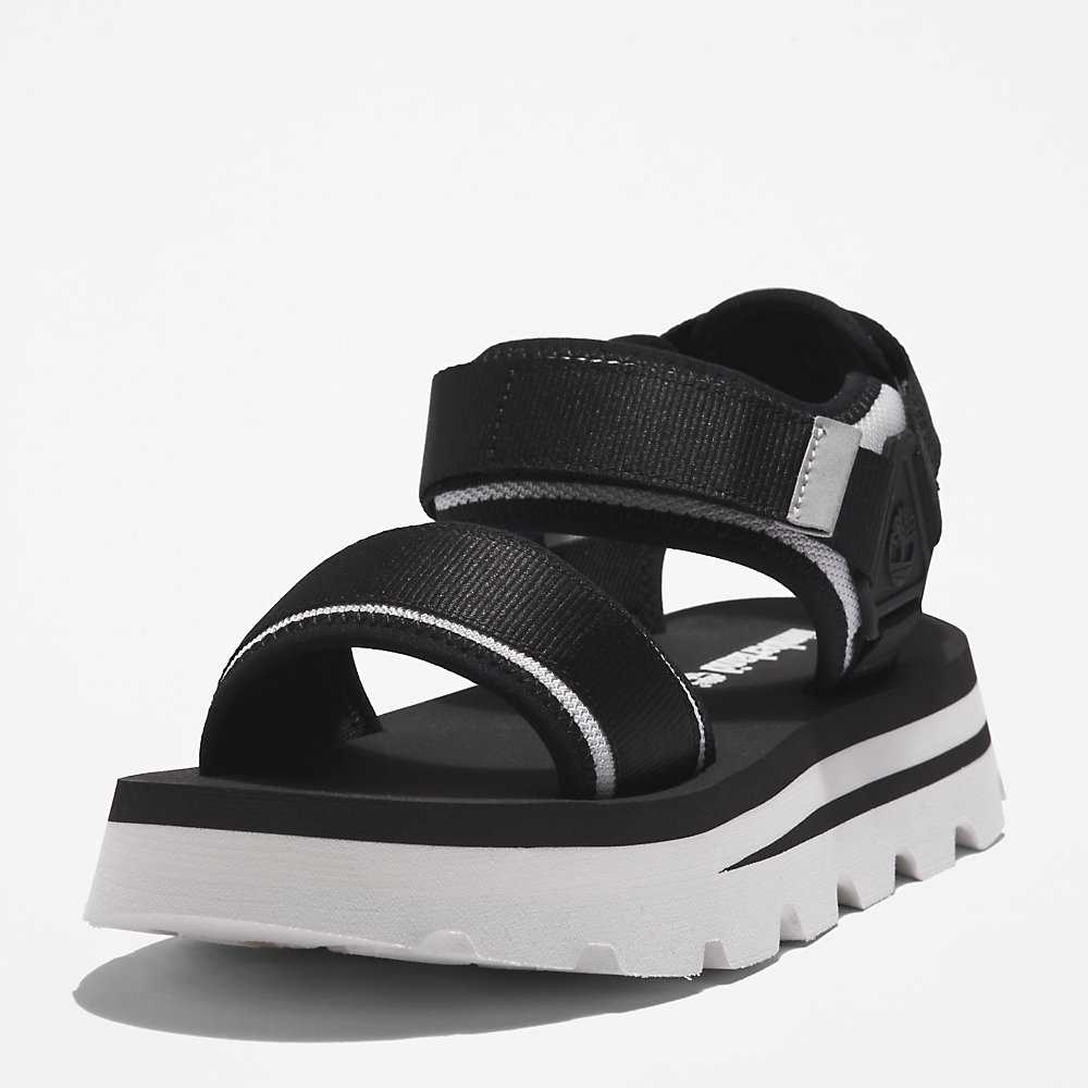 Black Women's Timberland Euro Swift Sandals | Israel-7180643