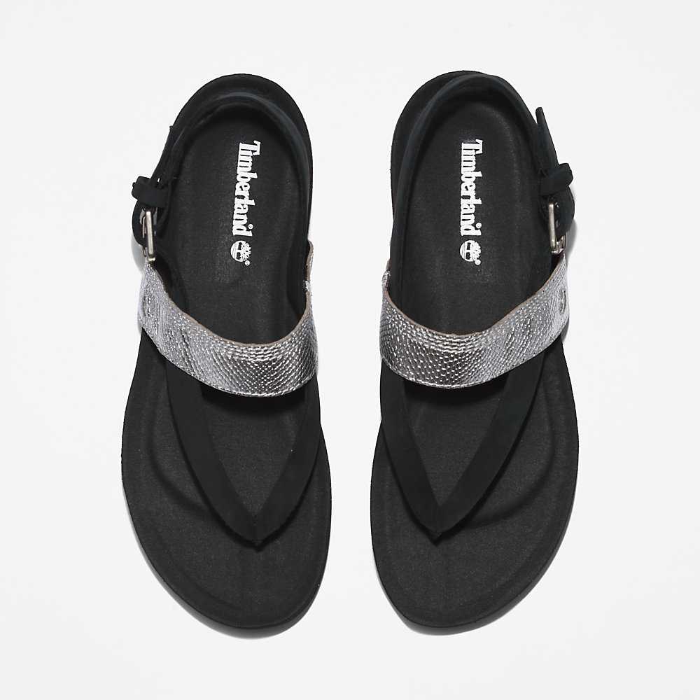 Black Women's Timberland Malibu Beach Flip Flops | Israel-0936482