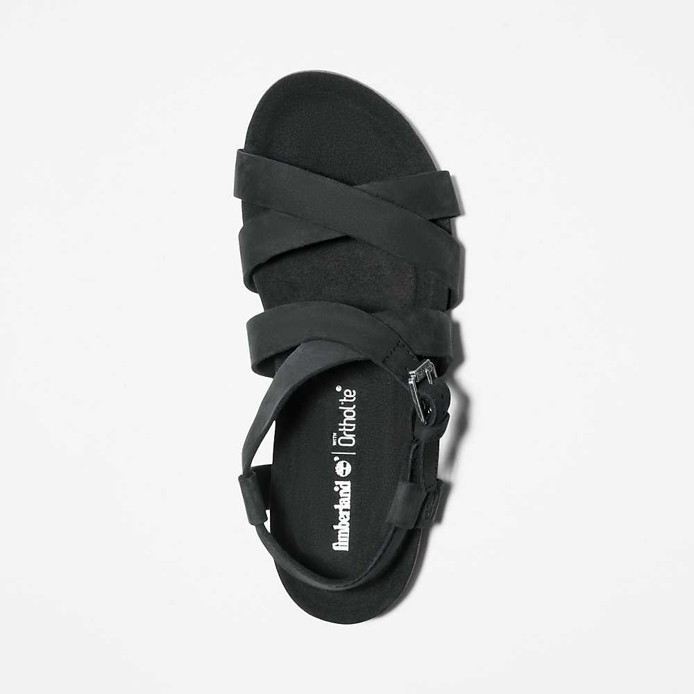 Black Women's Timberland Malibu Waves Sandals | Israel-1659748