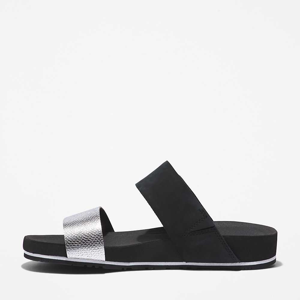 Black Women's Timberland Malibu Waves Slides | Israel-1639257