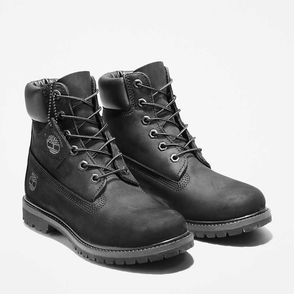 Black Women's Timberland Premium® 6 Inch Waterproof Boots | Israel-5834197