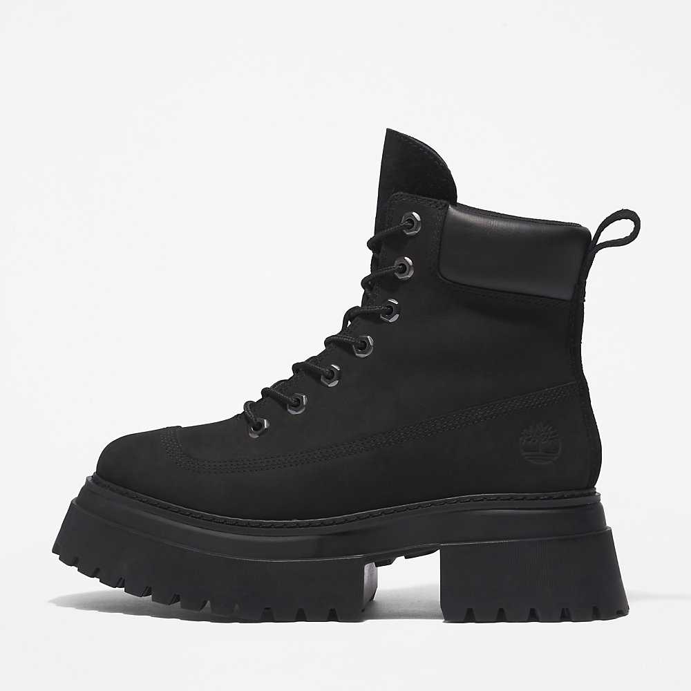 Black Women's Timberland Sky 6 Inch Lace Up Boots | Israel-1549360