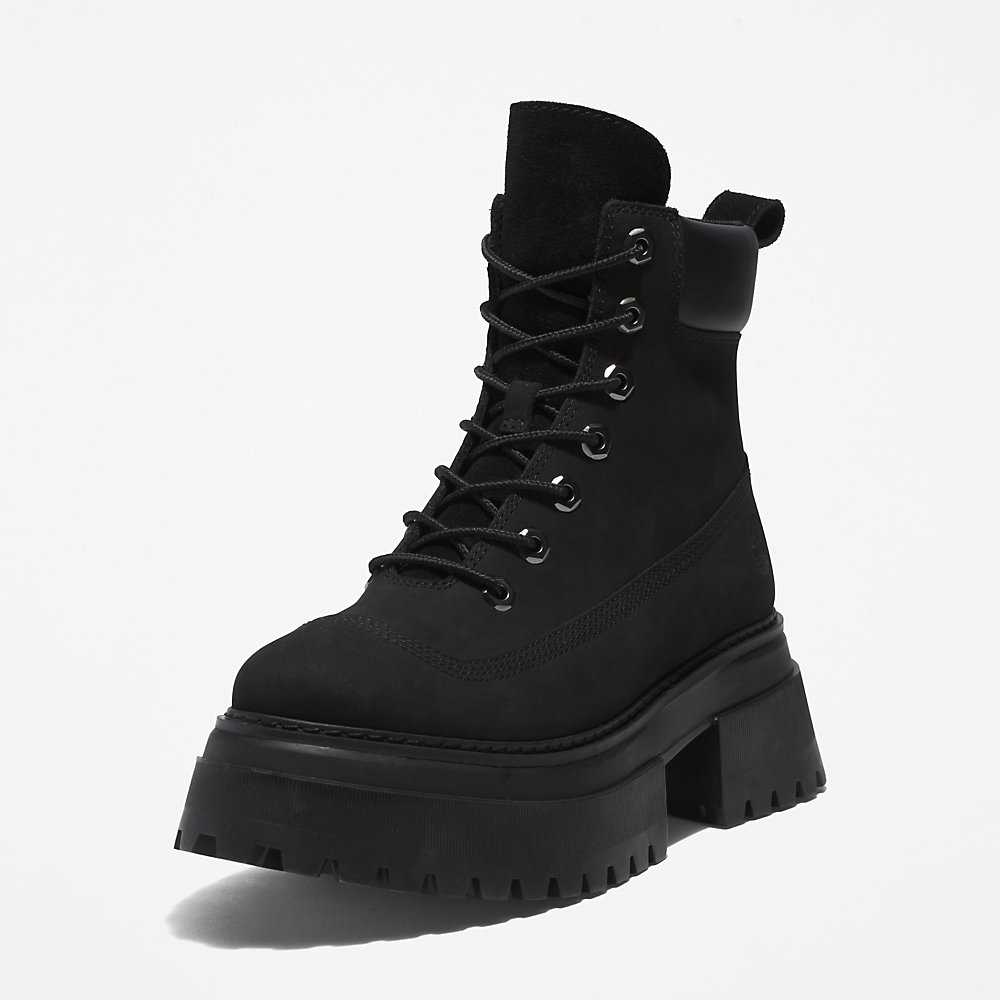 Black Women's Timberland Sky 6 Inch Lace Up Boots | Israel-1549360