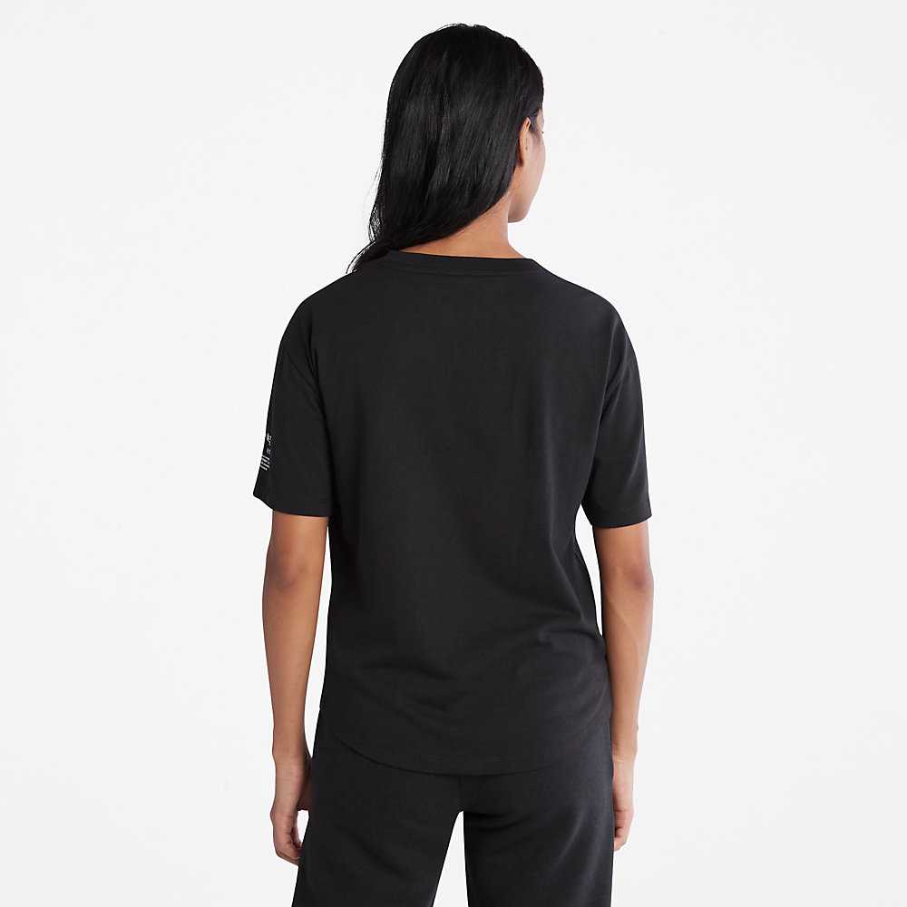 Black Women's Timberland Tencel™ x Refibra™ T Shirts | Israel-4582016