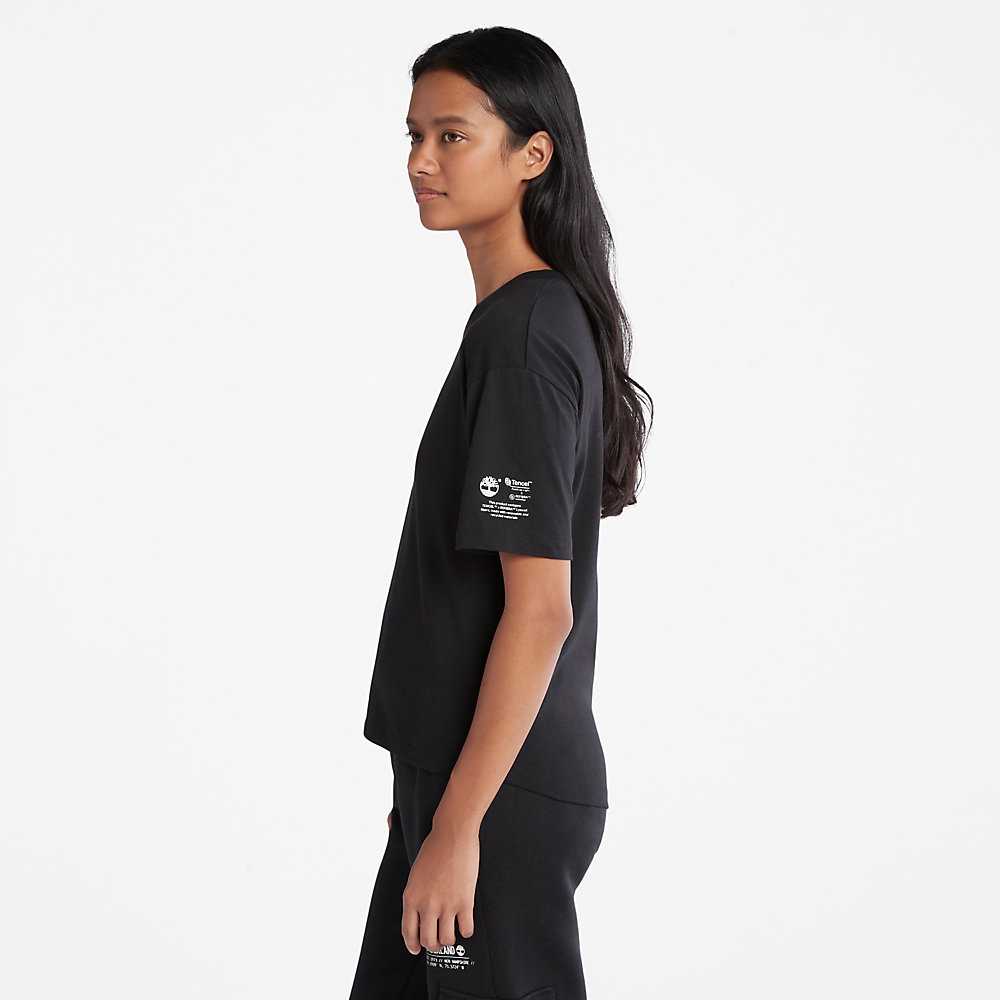 Black Women's Timberland Tencel™ x Refibra™ T Shirts | Israel-4582016