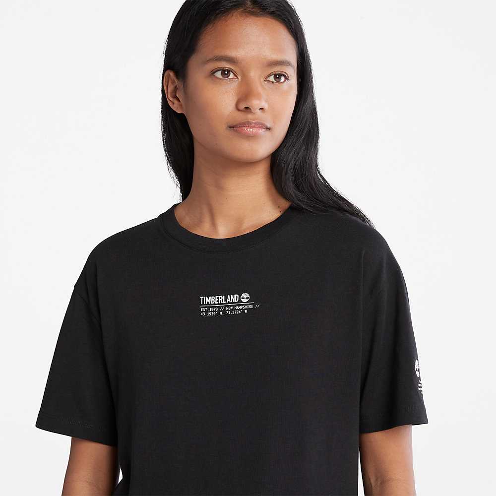 Black Women's Timberland Tencel™ x Refibra™ T Shirts | Israel-4582016