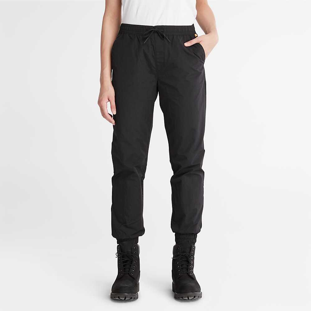 Black Women\'s Timberland Tonal Knee Track Pants | Israel-9386750