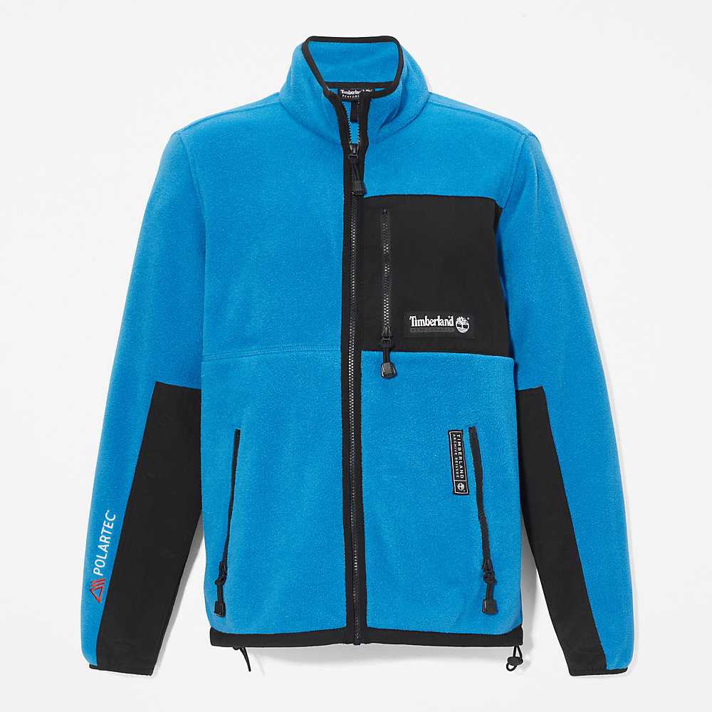 Blue Men's Timberland All Gender Polartec® Fleece Jackets | Israel-9731680