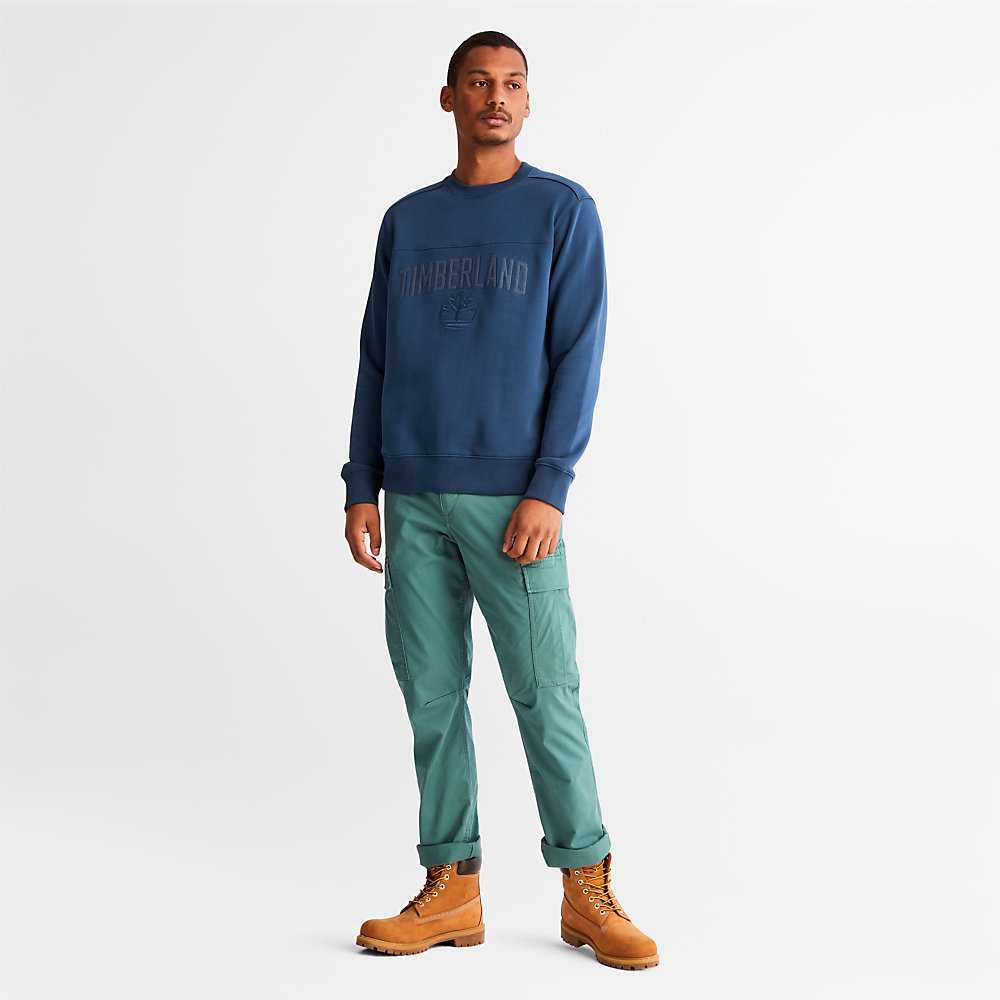 Blue Men's Timberland Earthkeepers Sweatshirt | Israel-3568907