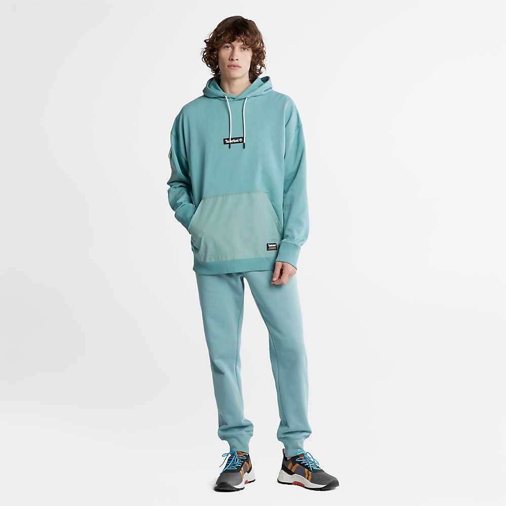 Blue Men's Timberland Progressive Utility Hoodie | Israel-7501296