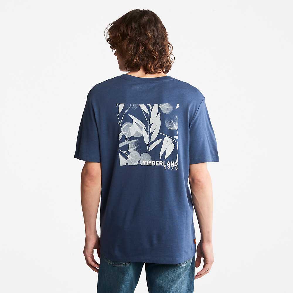 Blue Men's Timberland Refibra™ T Shirts | Israel-4607829