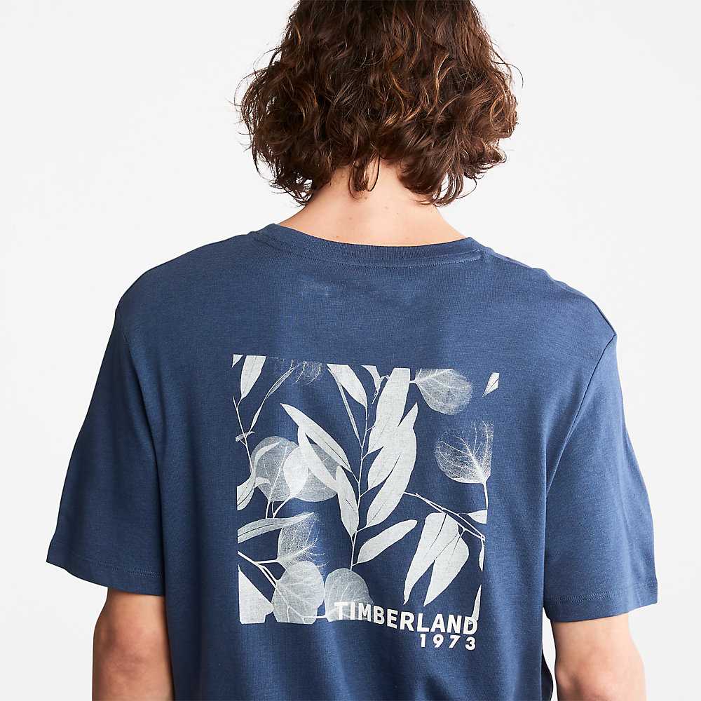 Blue Men's Timberland Refibra™ T Shirts | Israel-4607829