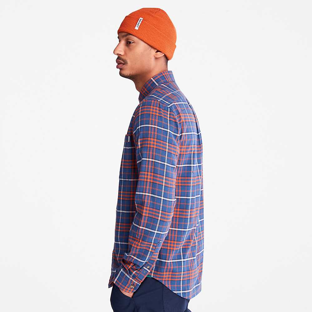 Blue Men's Timberland SolucellAir Shirts | Israel-6921037